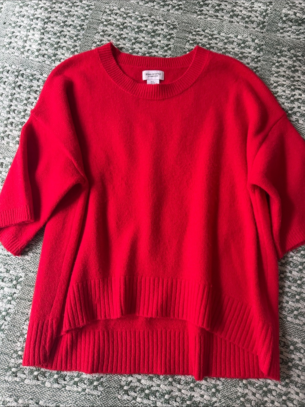 Song of Style Vibrant Red UltraSoft Crewneck Sweater